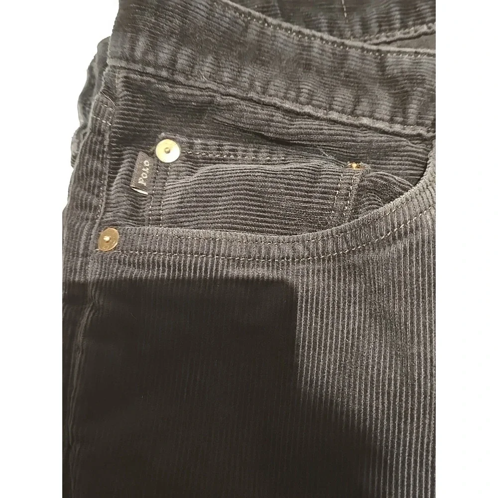 Polo Ralph Lauren Men's Slim Fit‎ Corduroy Pants, 33x32, Navy Blue, Cotton.